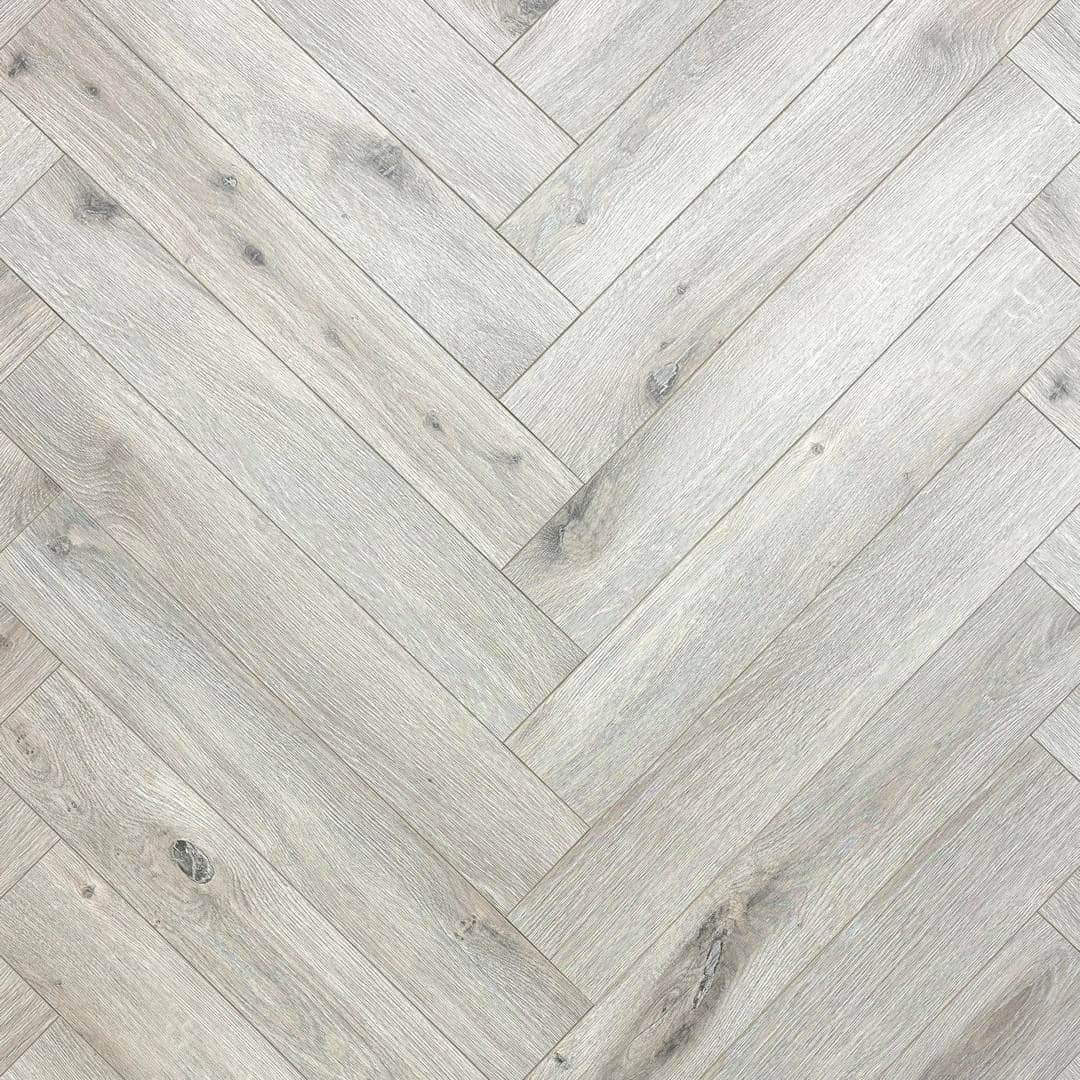 Embrace Herringbone Laminate Flooring Cappuccino Oak 12mm - Image 6