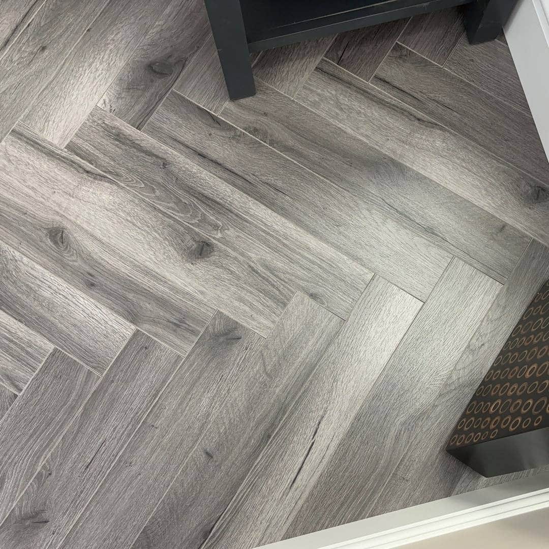 Embrace Herringbone Laminate Flooring Century Oak 12mm - Image 2