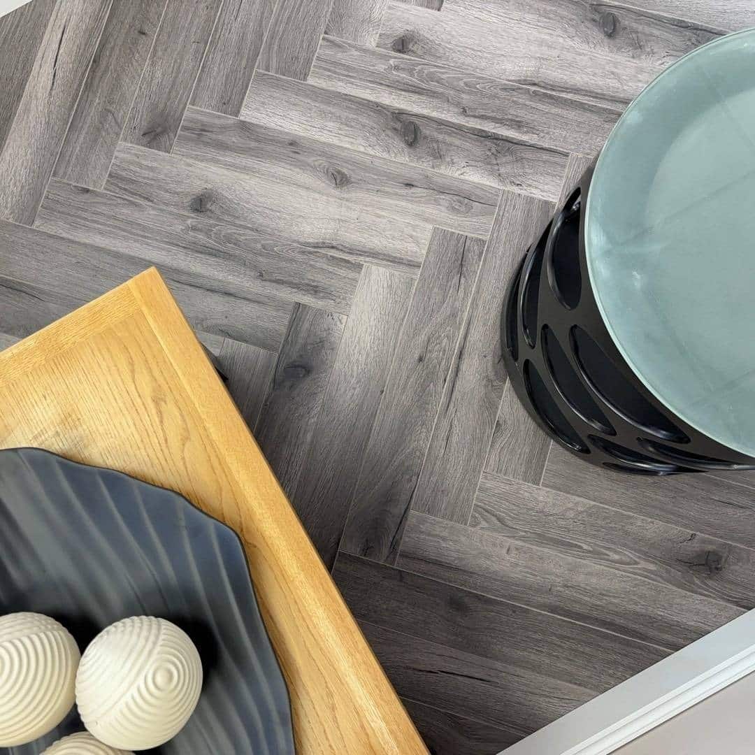 Embrace Herringbone Laminate Flooring Century Oak 12mm