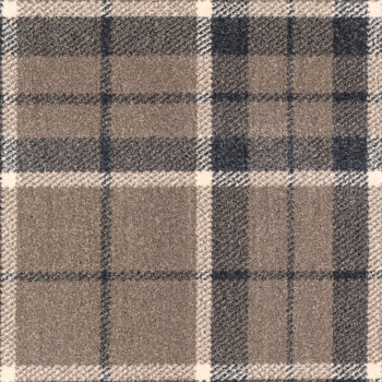 Midas Tartan Wilton Carpet - Mink Grey