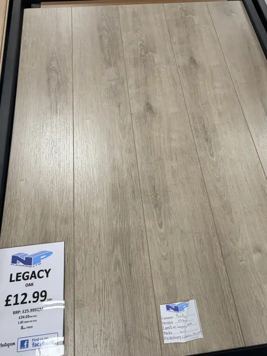 Legacy Oak Laminate at N&P Flooring showroom