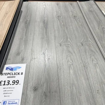 Step Click 8 Akashi Laminate at N&P Flooring showroom