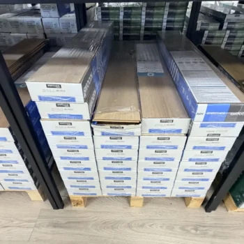 Step Click Smooth Canyon Oak Laminate at N&P Flooring showroom