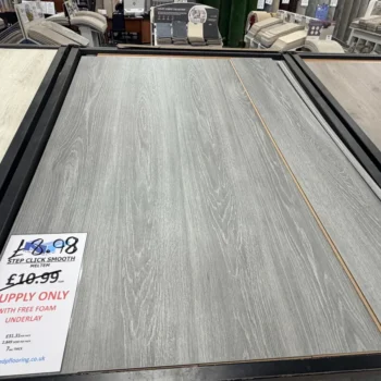 Step Click Smooth Meltem Laminate at N&P Flooring showroom