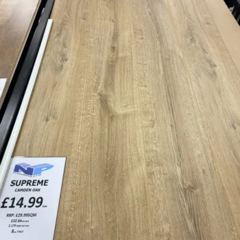 Supreme Camden Oak Laminate at N&P Flooring showroom