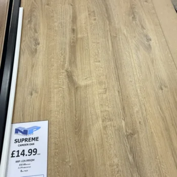 Supreme Camden Oak Laminate at N&P Flooring showroom