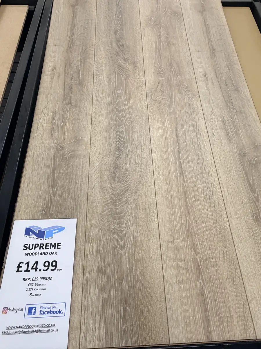 Supreme Woodland Oak Laminate at N&P Flooring showroom