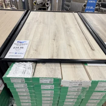 Swiss Noblesse Albit Oak Beige Laminate at N&P Flooring showroom