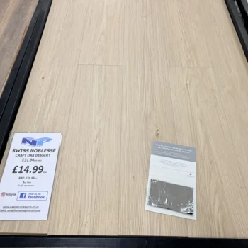 Swiss Noblesse Craft Oak Dessert Laminate at N&P Flooring showroom